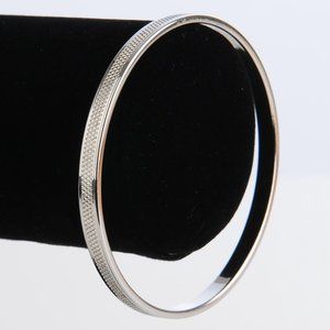 TWO MONET SIlver Tone Bangle Bracelets